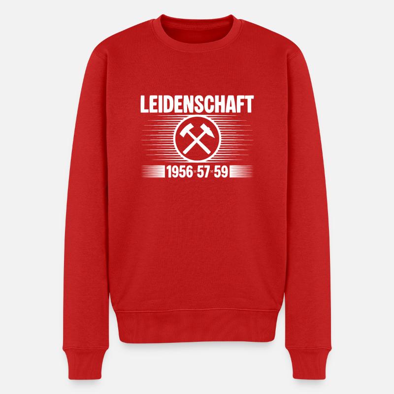 Erzgebirge Leidenschaft - Männer Premium Bio Pullover - Rot