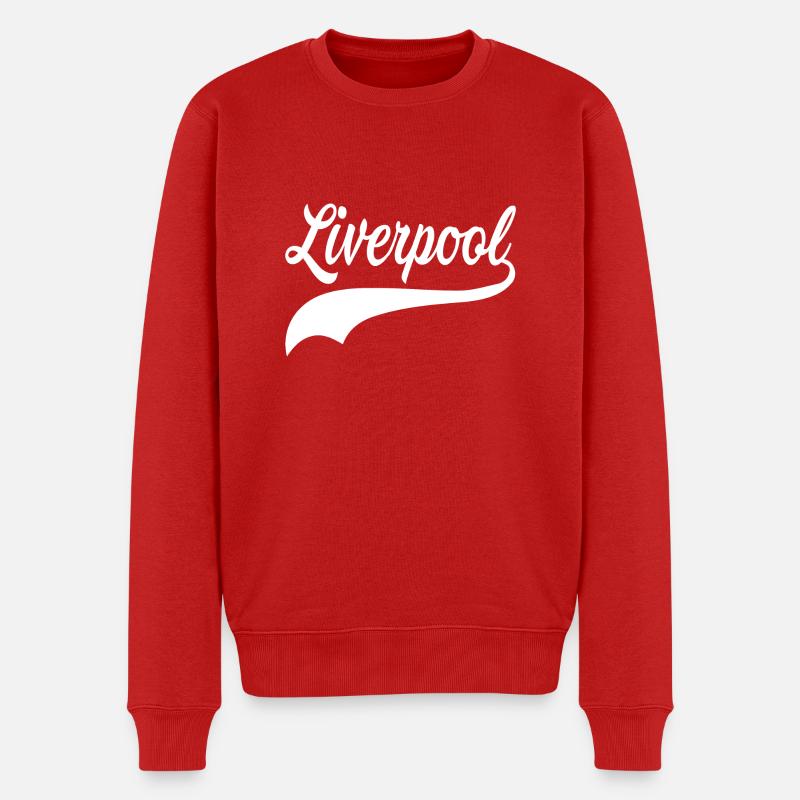 liverpool swoosh - Männer Premium Bio Pullover - Rot
