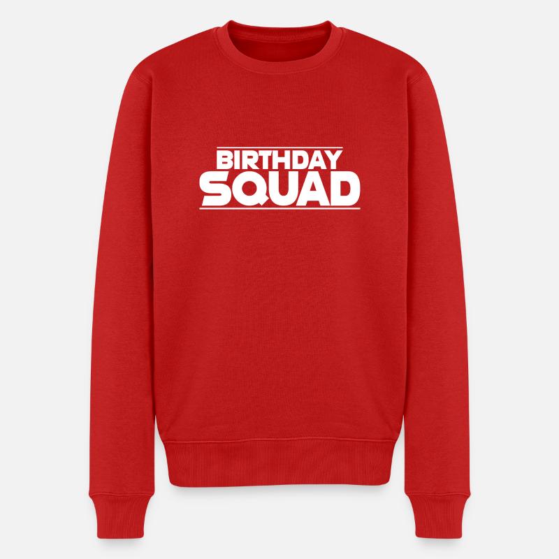Birthday Squad - Männer Premium Bio Pullover - Rot