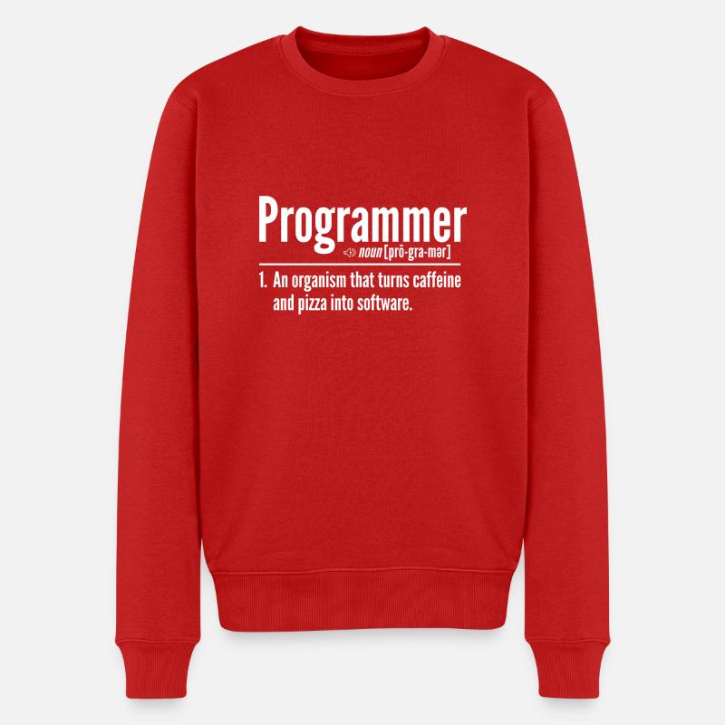 Programmeur - Pull Premium bio Homme - rouge