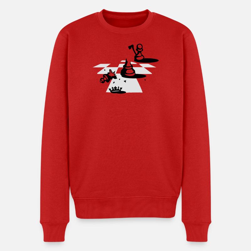 Échec et mat - Pull Premium bio Homme - rouge