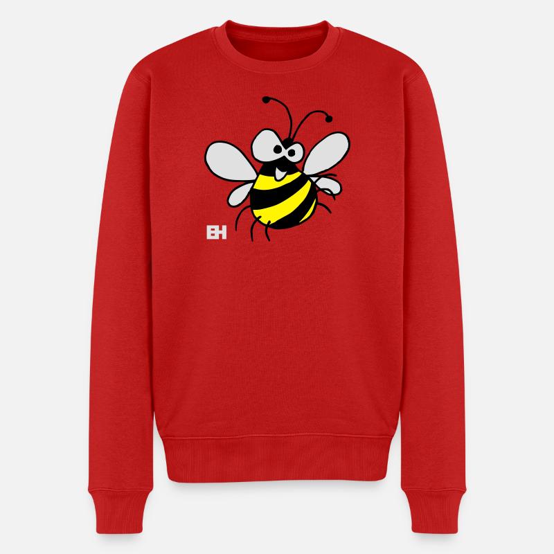Biene - Männer Premium Bio Pullover - Rot