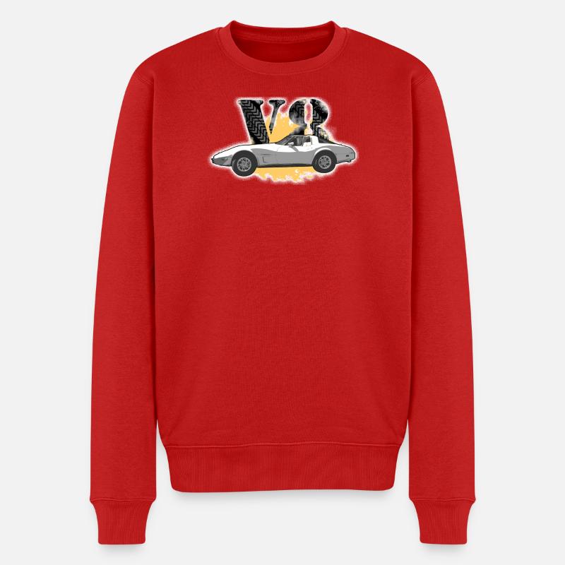 C3 Stingray V8 - Männer Premium Bio Pullover - Rot