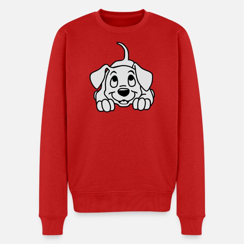 Chiot - Pull Premium bio Homme - rouge