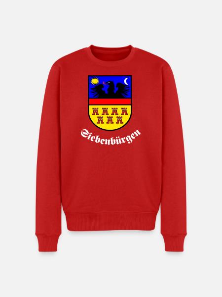 SIebenbürger-Sachsen Wappen "Siebenbürgen" W - Männer Premium Bio Pullover - Rot