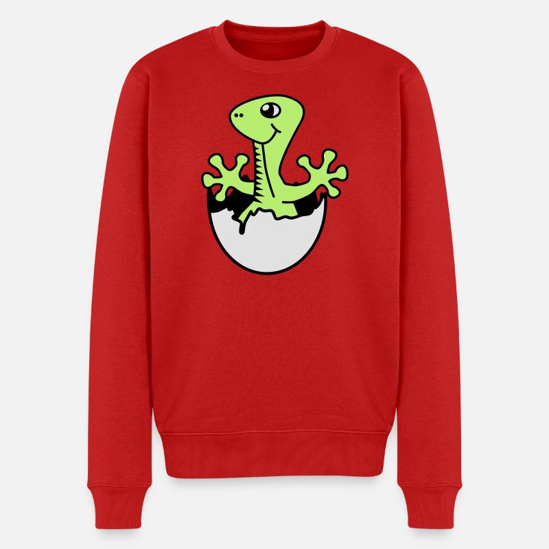 Dino Baby - Männer Premium Bio Pullover - Rot