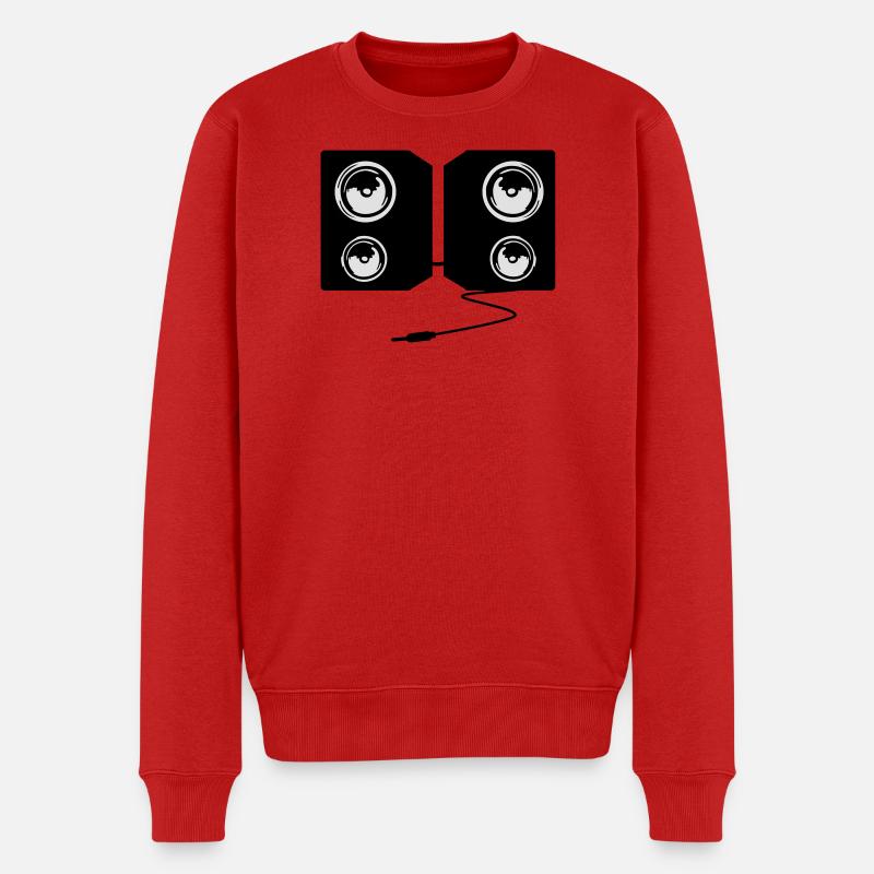 stereo musik - Männer Premium Bio Pullover - Rot