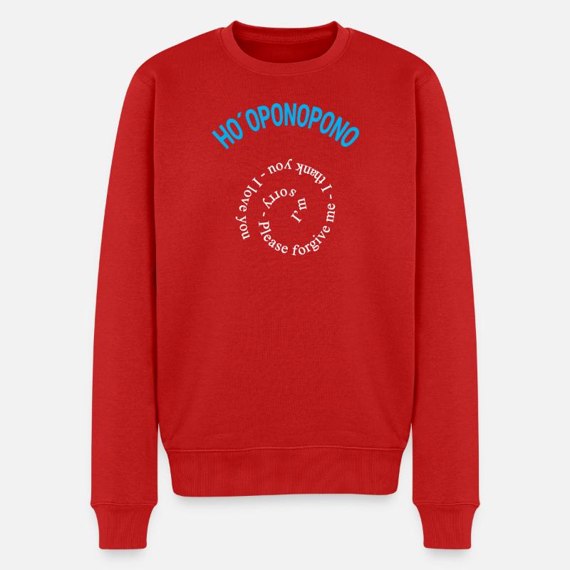 Ho oponopono - Männer Premium Bio Pullover - Rot