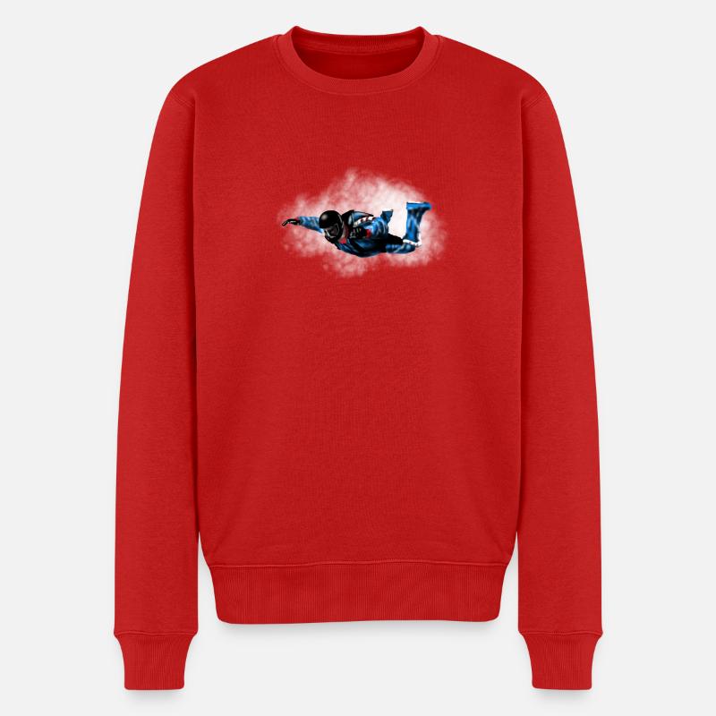 skydiver - Pull Premium bio Homme - rouge