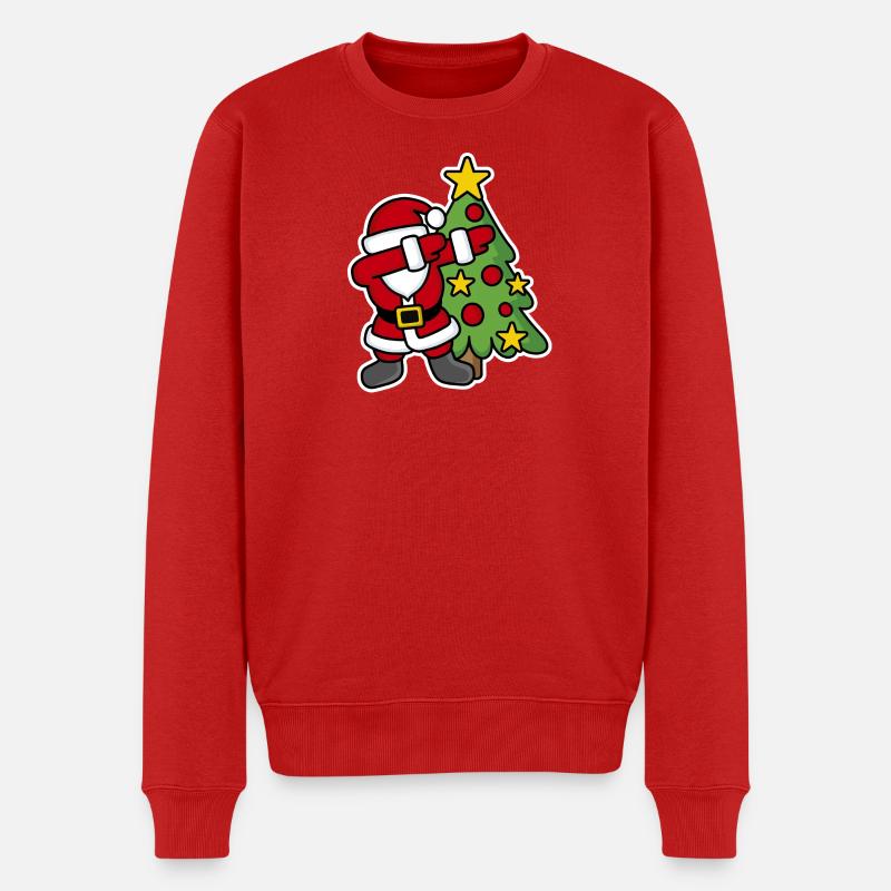 Dabbin' around the Christmas tree - Pull Premium bio Homme - rouge