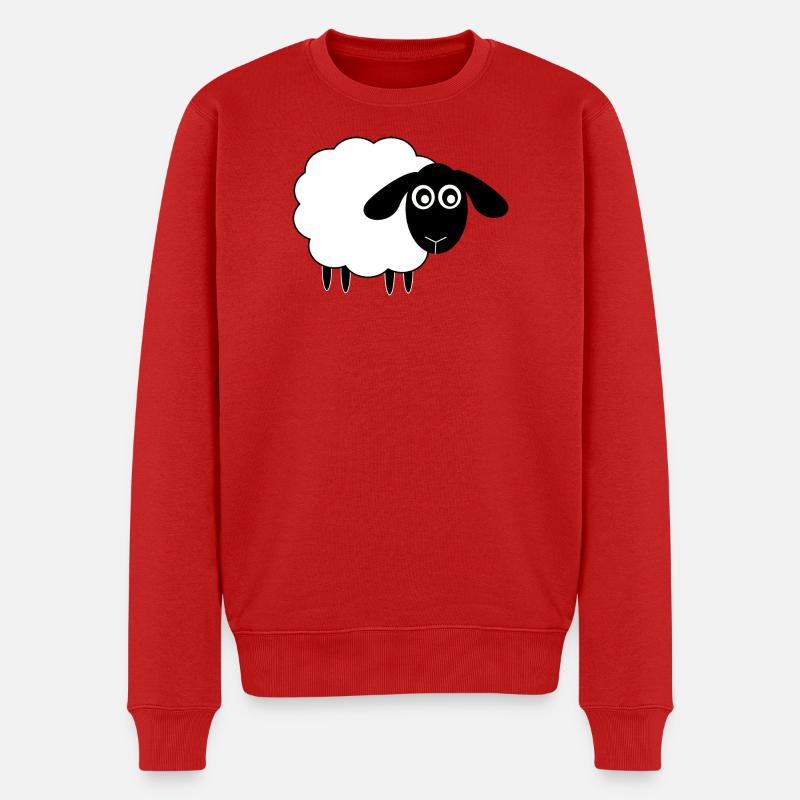 Schaf - Männer Premium Bio Pullover - Rot