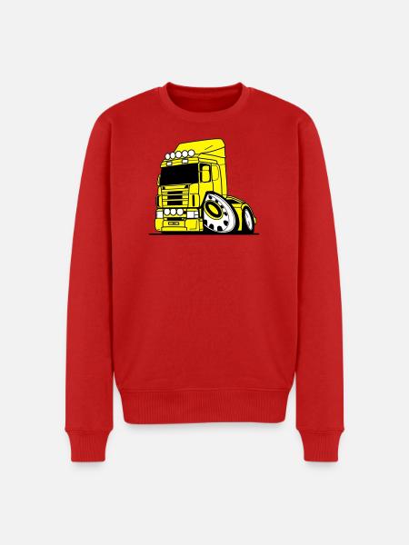 V8 truck Vabis - Men's Premium Organic Jumper - red