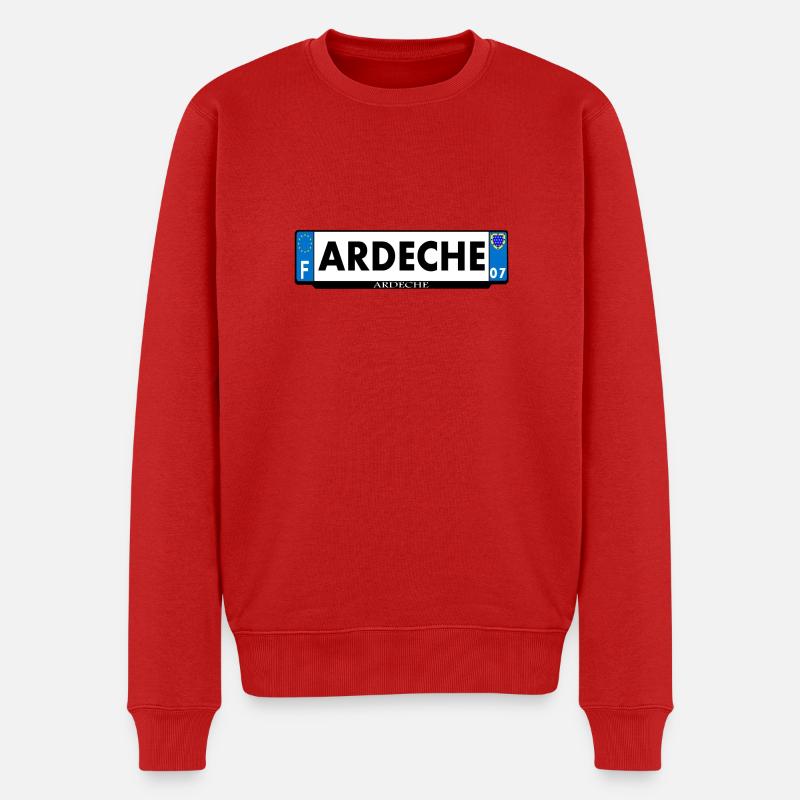 1. 1. 1. - Männer Premium Bio Pullover - Rot
