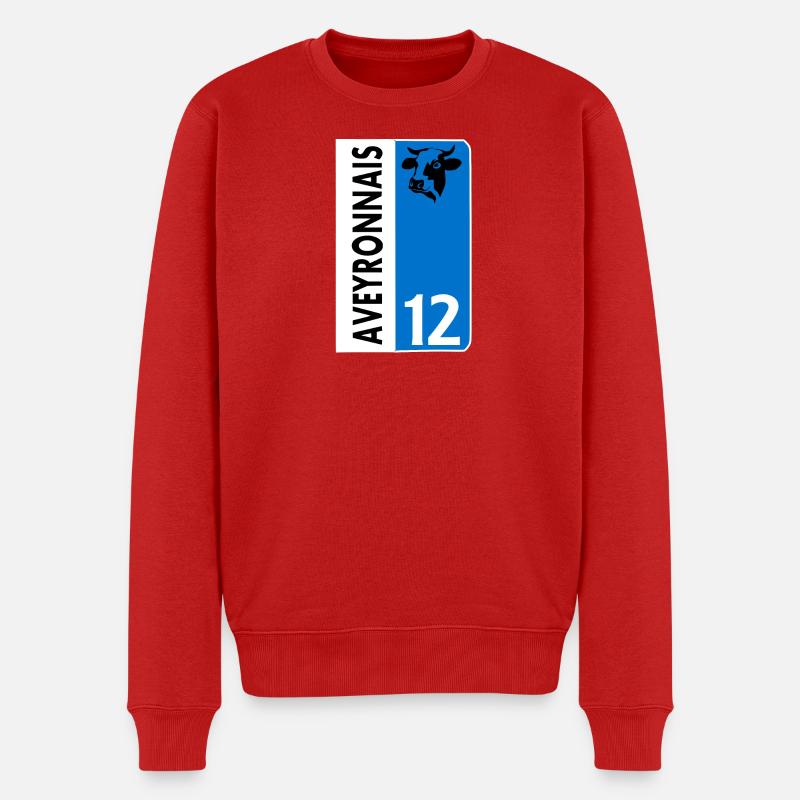 Aveyronnais - Männer Premium Bio Pullover - Rot