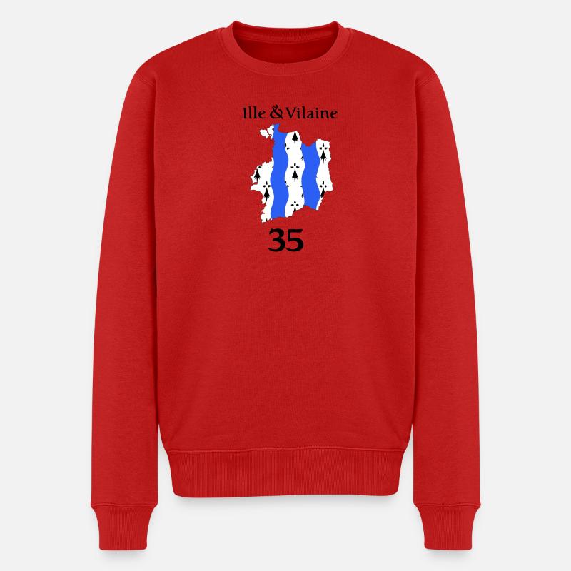 Ille und böse - Männer Premium Bio Pullover - Rot