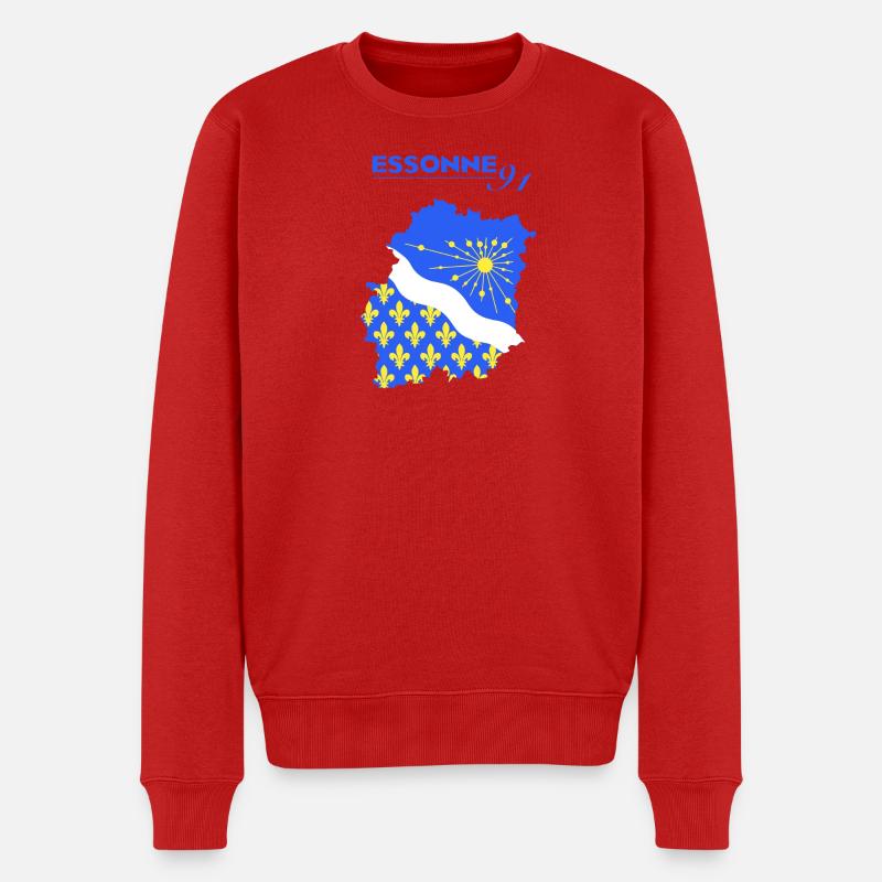 Essonne - Männer Premium Bio Pullover - Rot