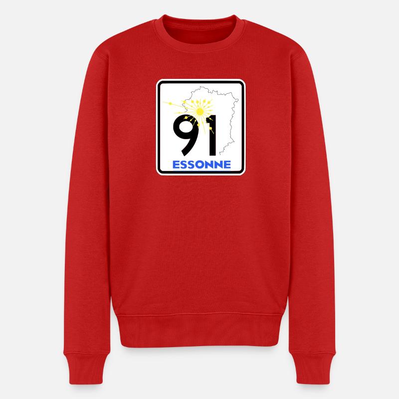 Essonne 91 - Männer Premium Bio Pullover - Rot