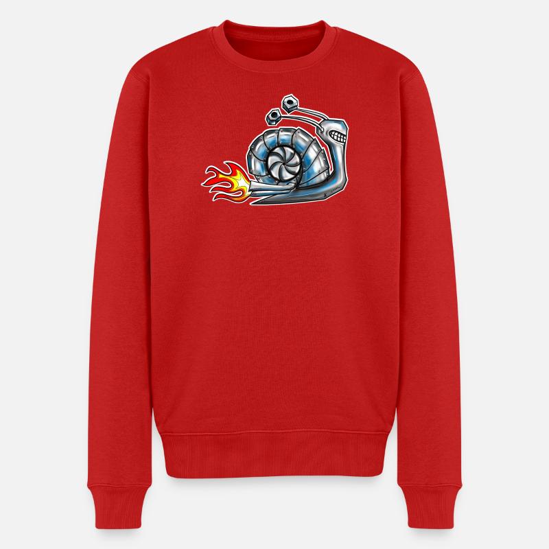 Vis avec turbocompresseur - Pull Premium bio Homme - rouge