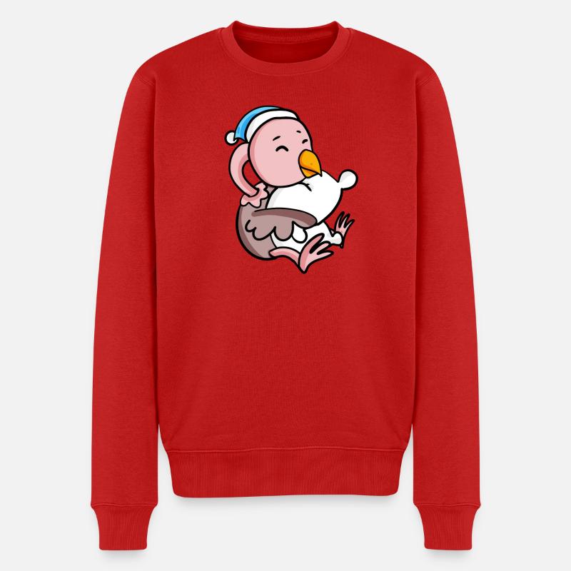 Bébé autruche - Pull Premium bio Homme - rouge