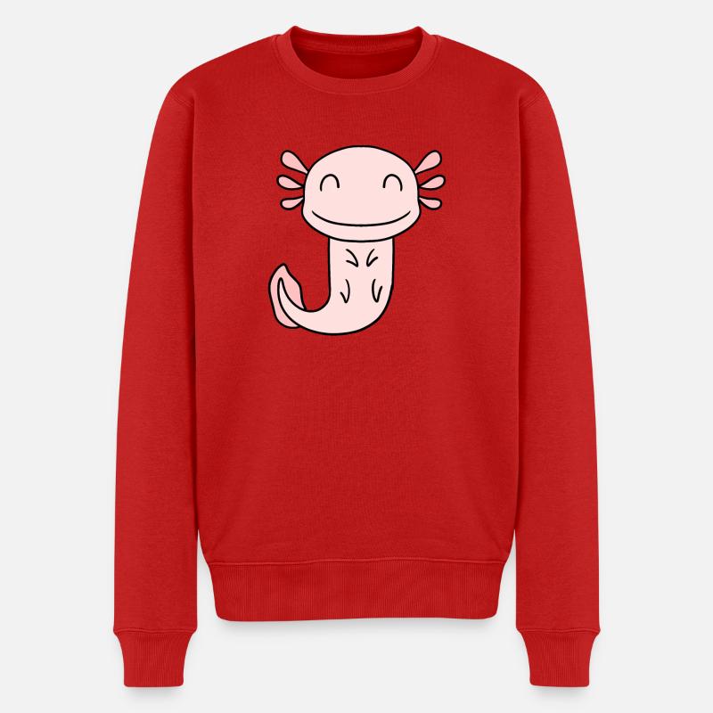 Axolotl - Pull Premium bio Homme - rouge