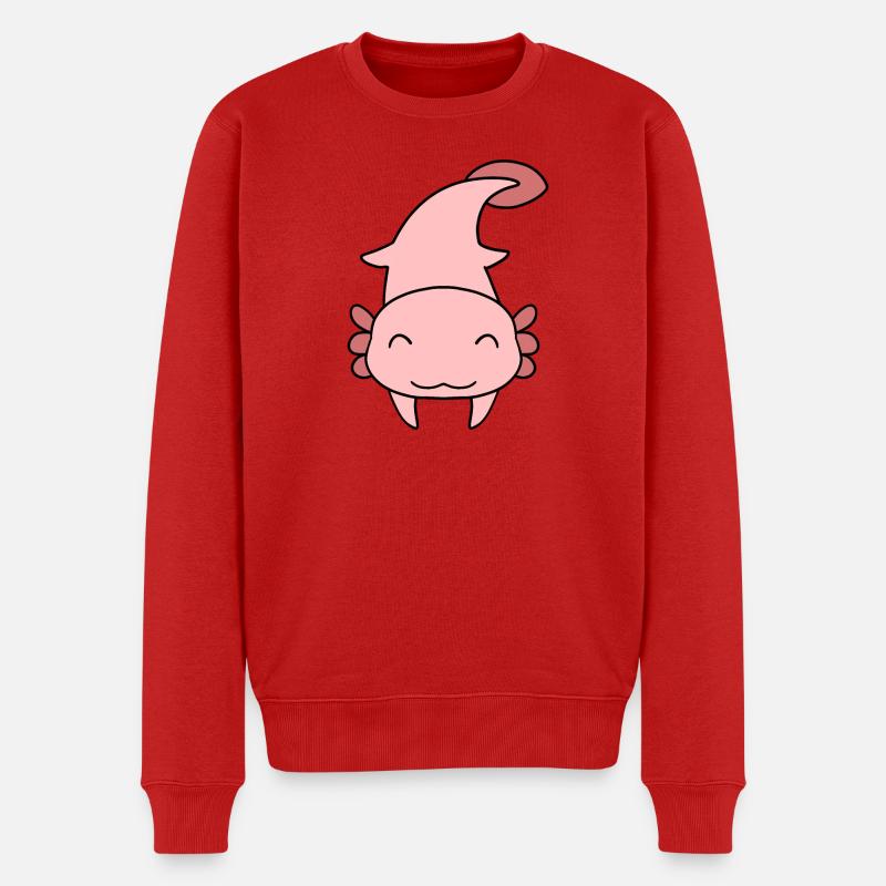 Axolotl doux - Pull Premium bio Homme - rouge