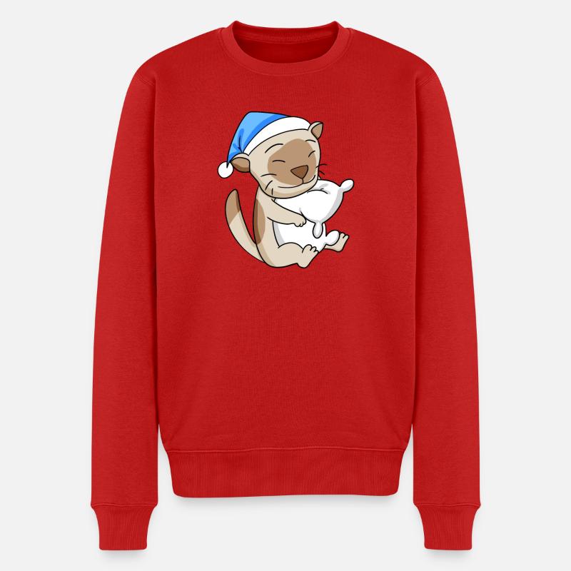 Chat Cat Race Chat Birman - Pull Premium bio Homme - rouge