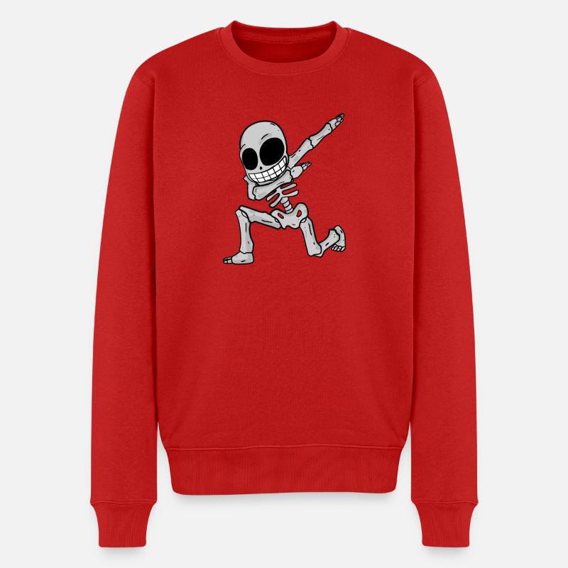 Dabbing de squelette - Pull Premium bio Homme - rouge