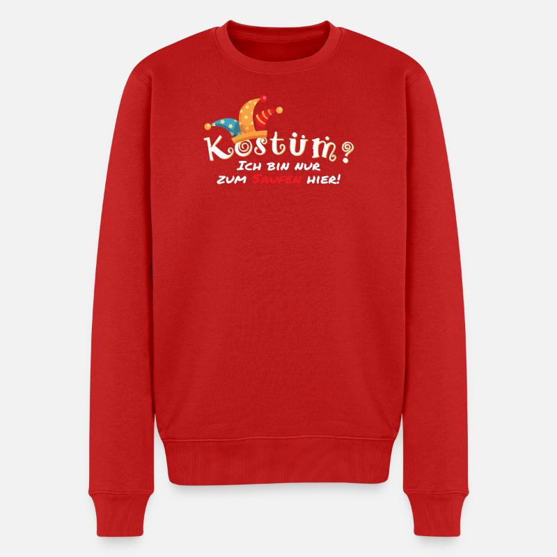 Faschings Kostüm? - Männer Premium Bio Pullover - Rot