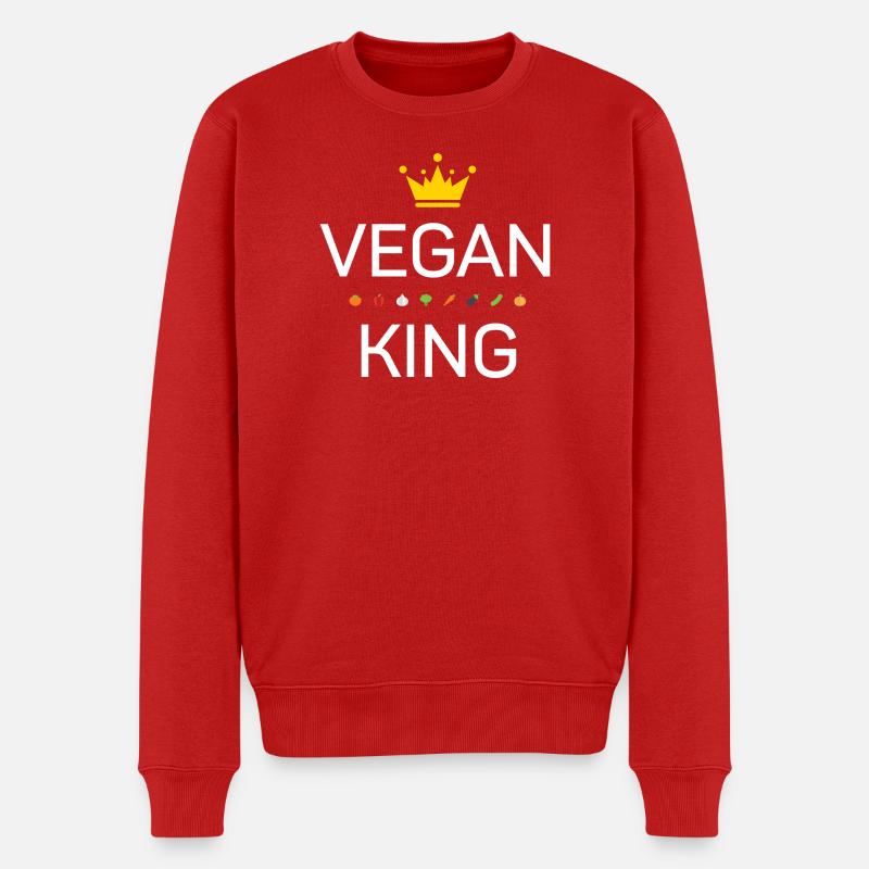 Roi végétalien - Pull Premium bio Homme - rouge