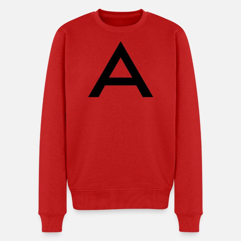 A - Männer Premium Bio Pullover - Rot