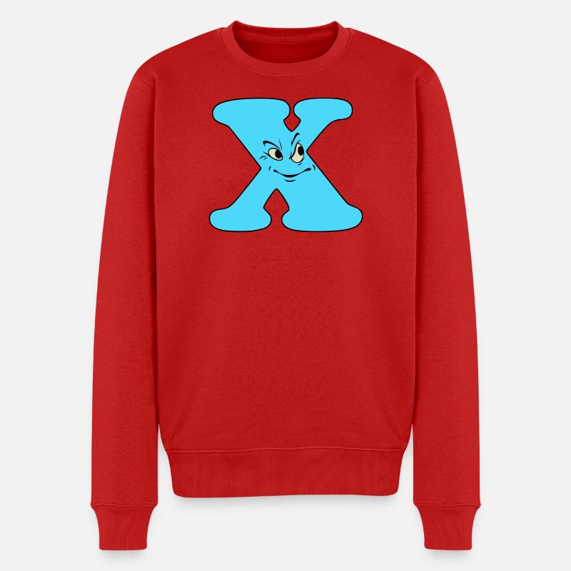 X - Pull Premium bio Homme - rouge