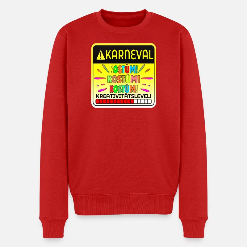 Karneval Outfit - LUSTIGES KOSTÜM KARNEVAL - Männer Premium Bio Pullover - Rot