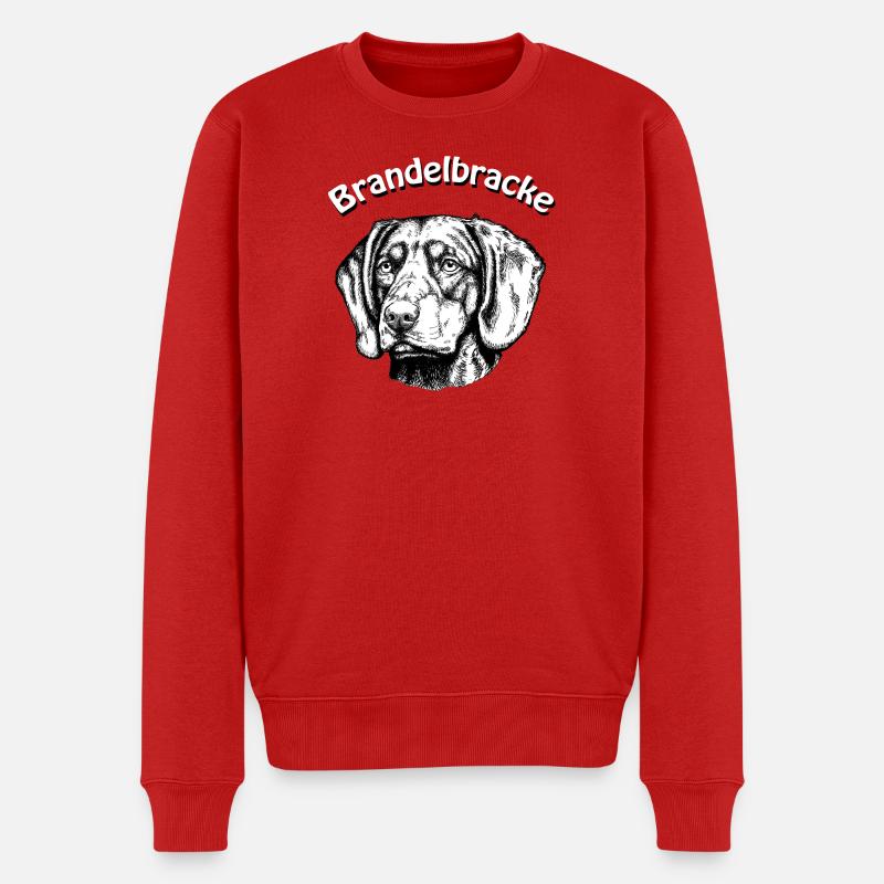 Brandelbracke Portrait - Männer Premium Bio Pullover - Rot
