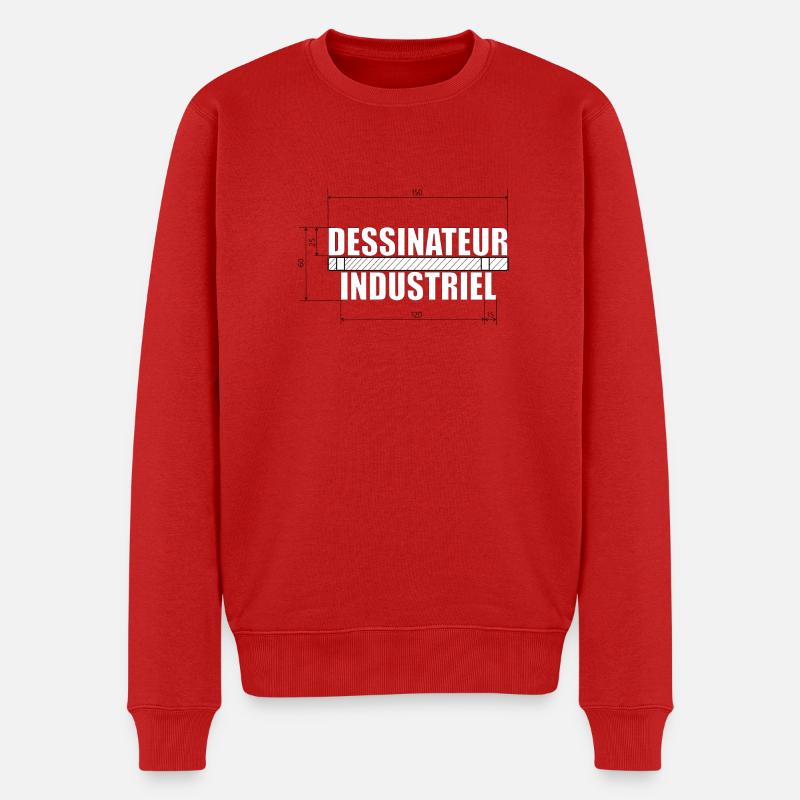 Zeichner - Männer Premium Bio Pullover - Rot