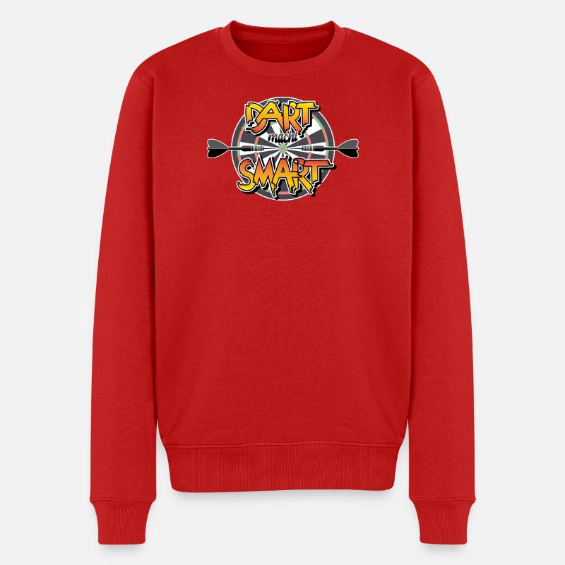 La fléchette vous rend heureux - Pull Premium bio Homme - rouge