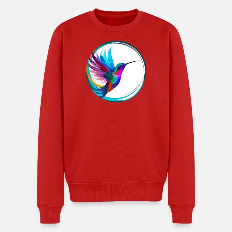 Colibri - Pull Premium bio Homme - rouge