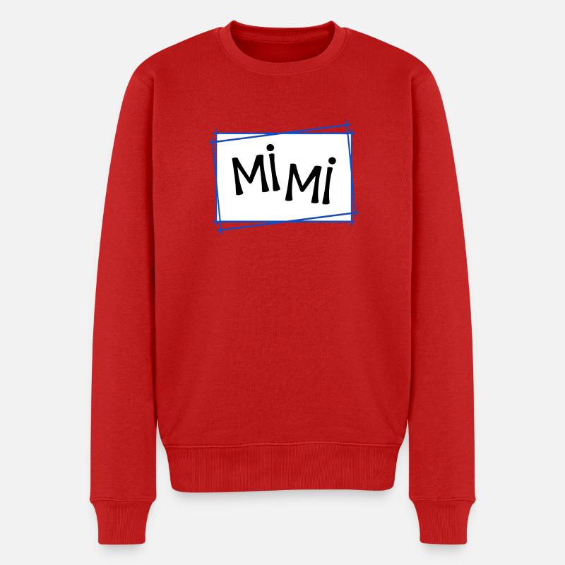 Mimi - Männer Premium Bio Pullover - Rot