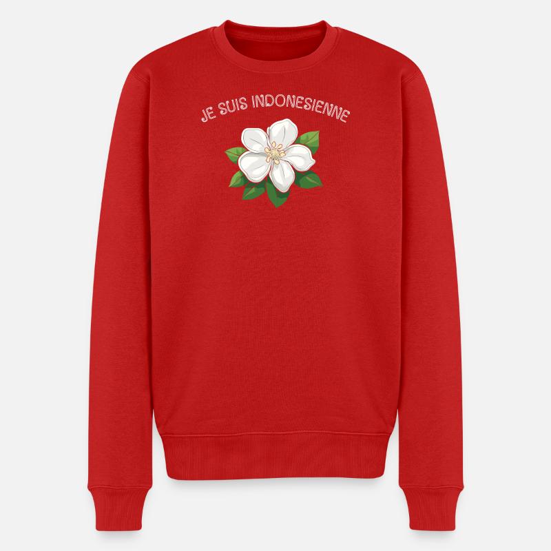 Je suis Indonésienne - Pull Premium bio Homme - rouge