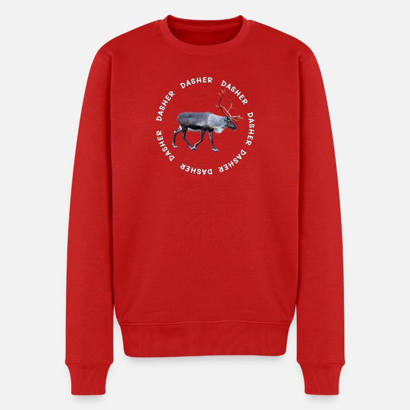 DASHER - Männer Premium Bio Pullover - Rot