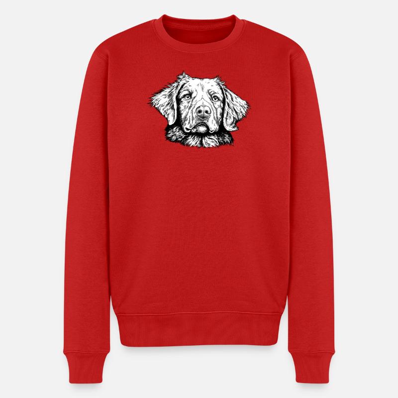 Nova-Scotia-Duck-Tolling-Retriever - Männer Premium Bio Pullover - Rot