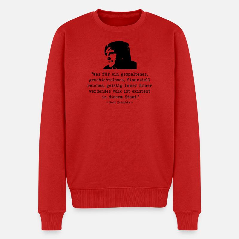 Dutschke Volk - Pull Premium bio Homme - rouge