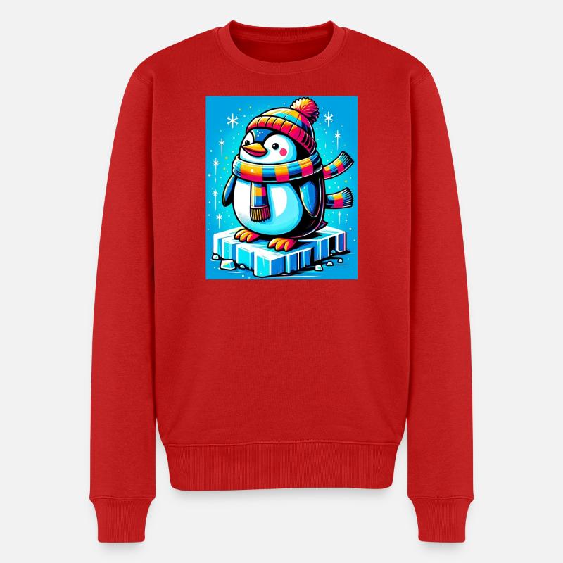 Pingouin - Pull Premium bio Homme - rouge