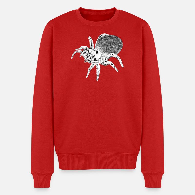Spinne - Insekt - Männer Premium Bio Pullover - Rot