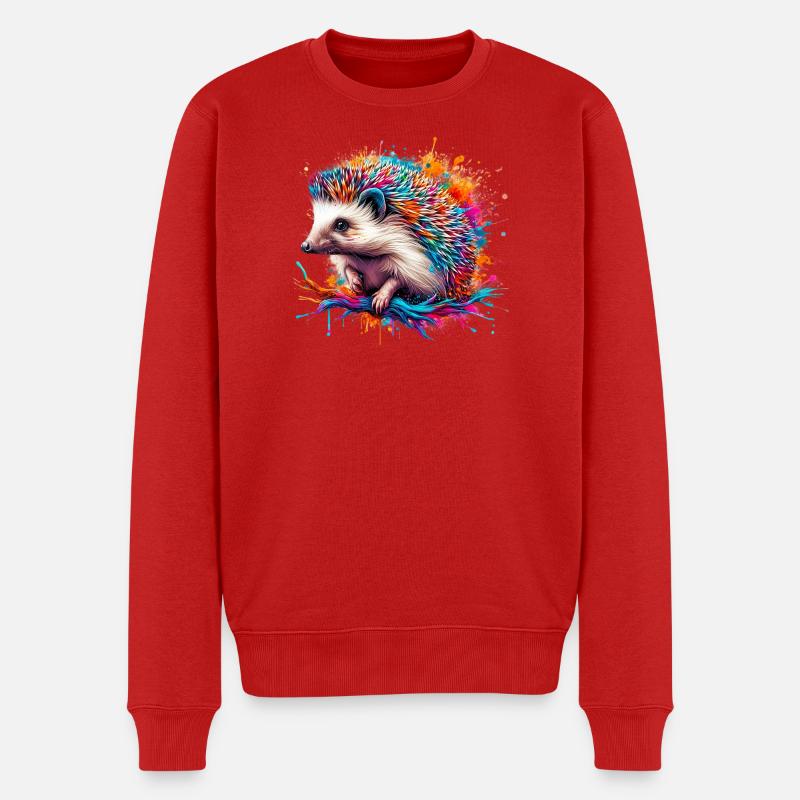 Hérisson - Pull Premium bio Homme - rouge