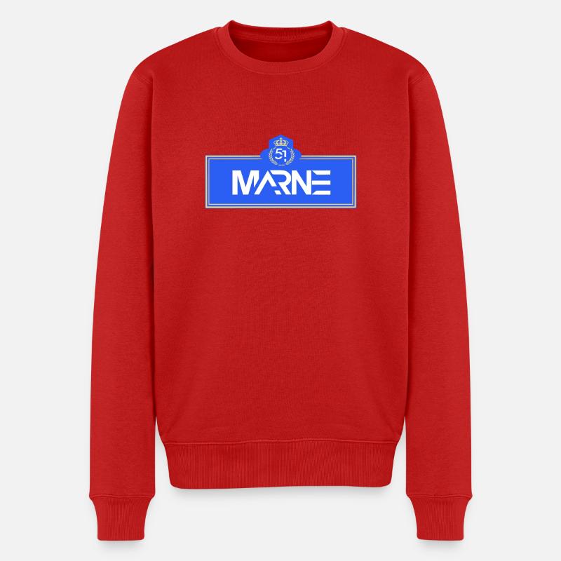 Marne - Pull Premium bio Homme - rouge