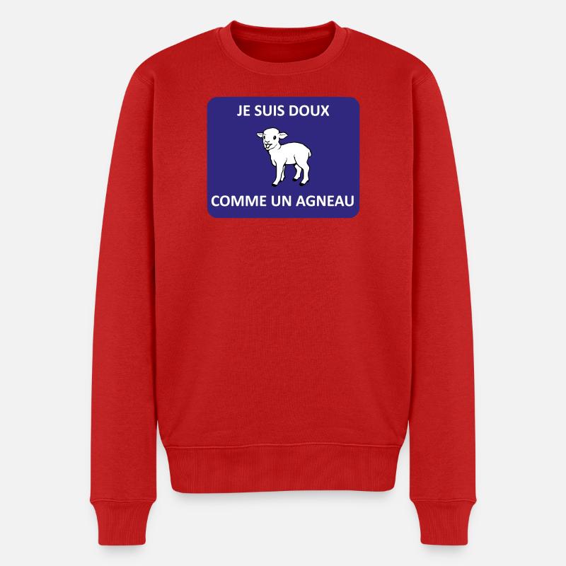 Doux comme un agneau - Pull Premium bio Homme - rouge