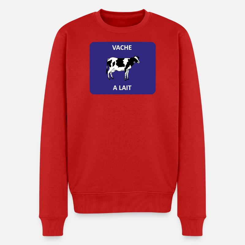 Goldene Gans - Männer Premium Bio Pullover - Rot