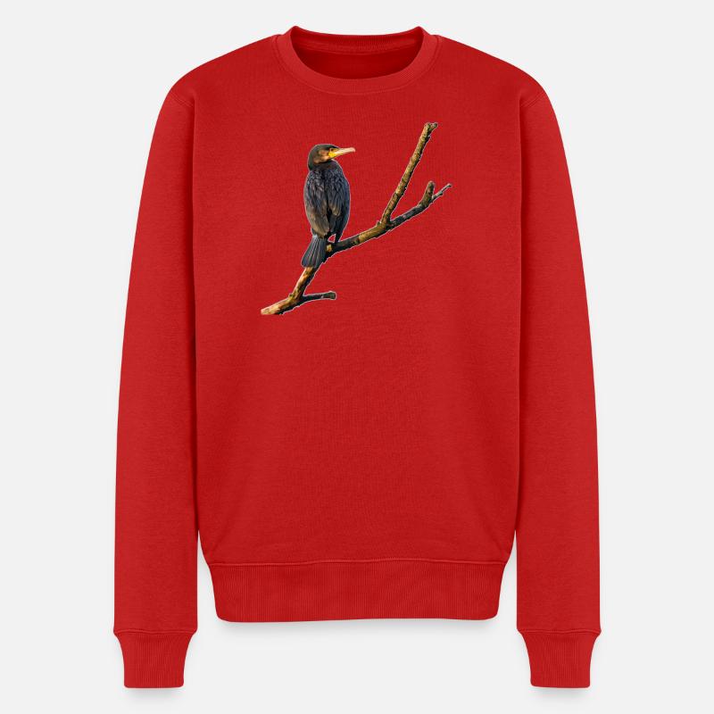 Cormoran - Pull Premium bio Homme - rouge