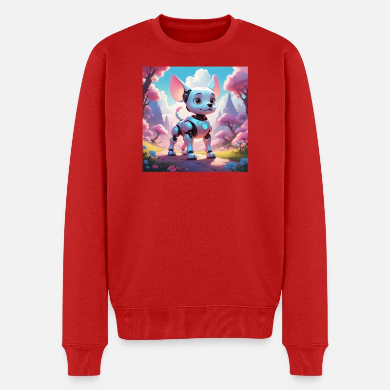 Robodog - Pull Premium bio Homme - rouge