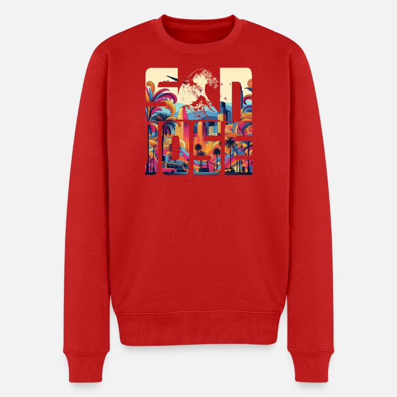 SAN JOSE - Männer Premium Bio Pullover - Rot